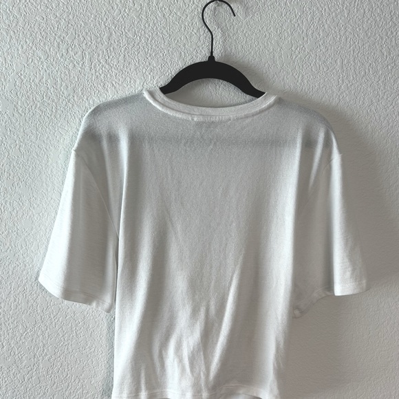 Artizia Women Cropped Knot Short Sleeve Top Size Large - Picture 4 of 4